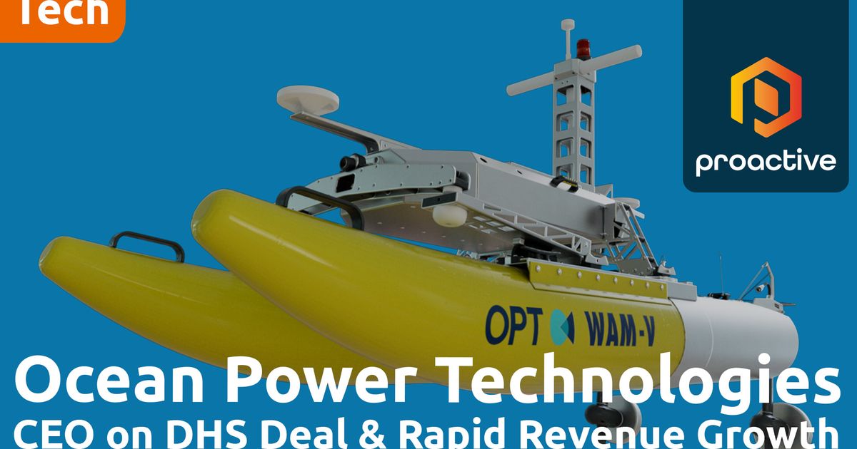 Ocean Power Technologies reports record backlog, lands $6.5M DHS...