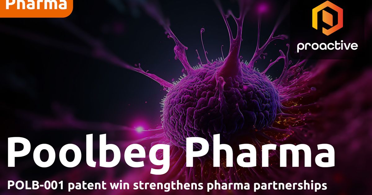 Poolbeg Pharma CEO says POLB-001 patent win strengthens Big Pharma ...