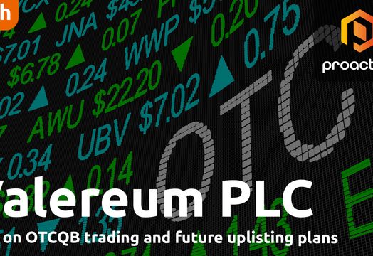 Valereum CEO on OTCQB trading & path to Nasdaq listing