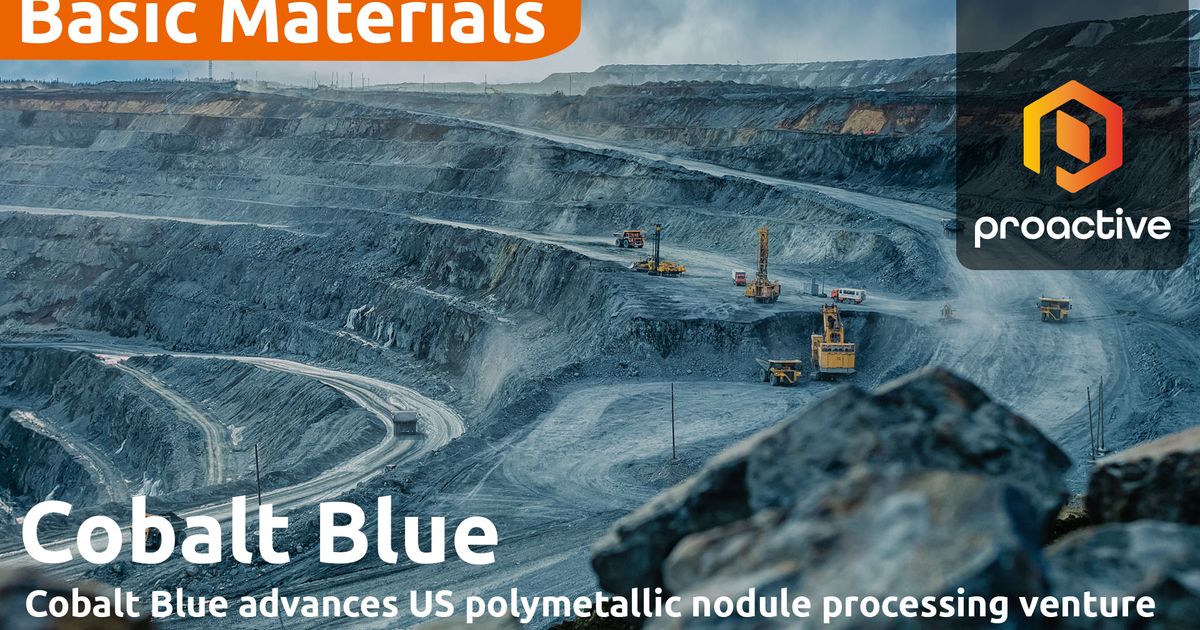 Cobalt Blue to advance proposed polymetallic nodule processing facility ...