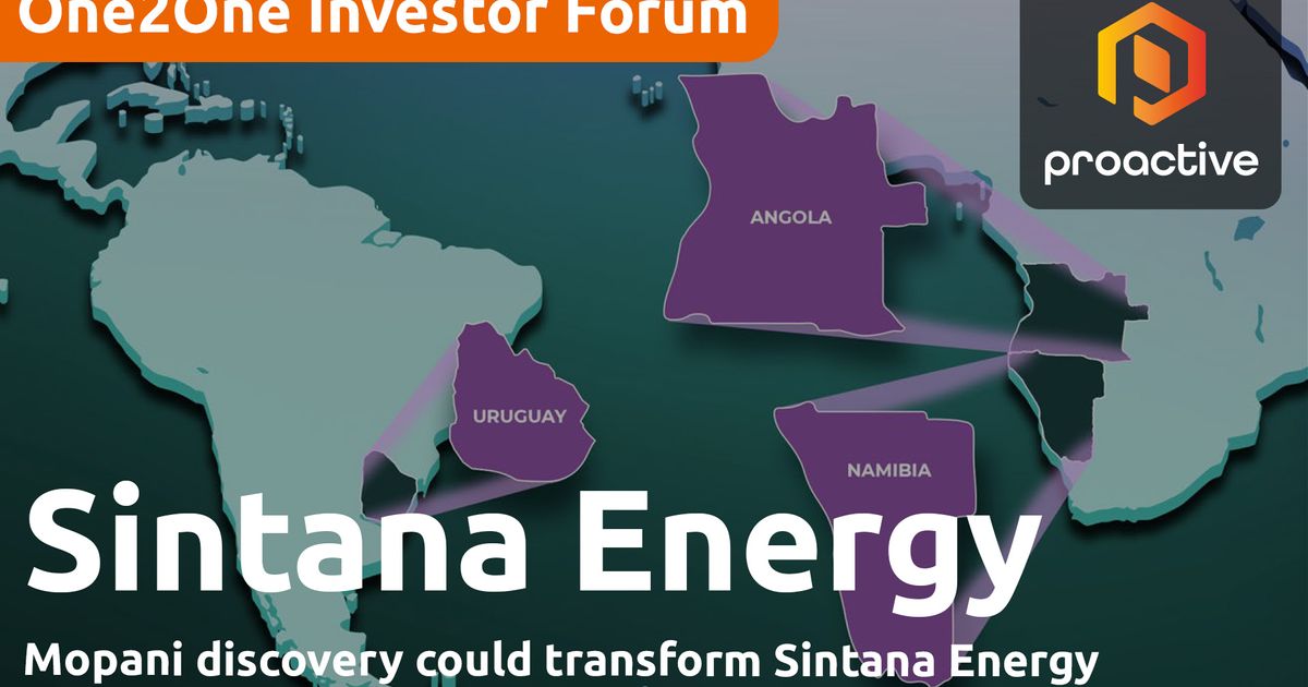 Sintana Energy's Mopane asset drives $200M value case - One2One ...