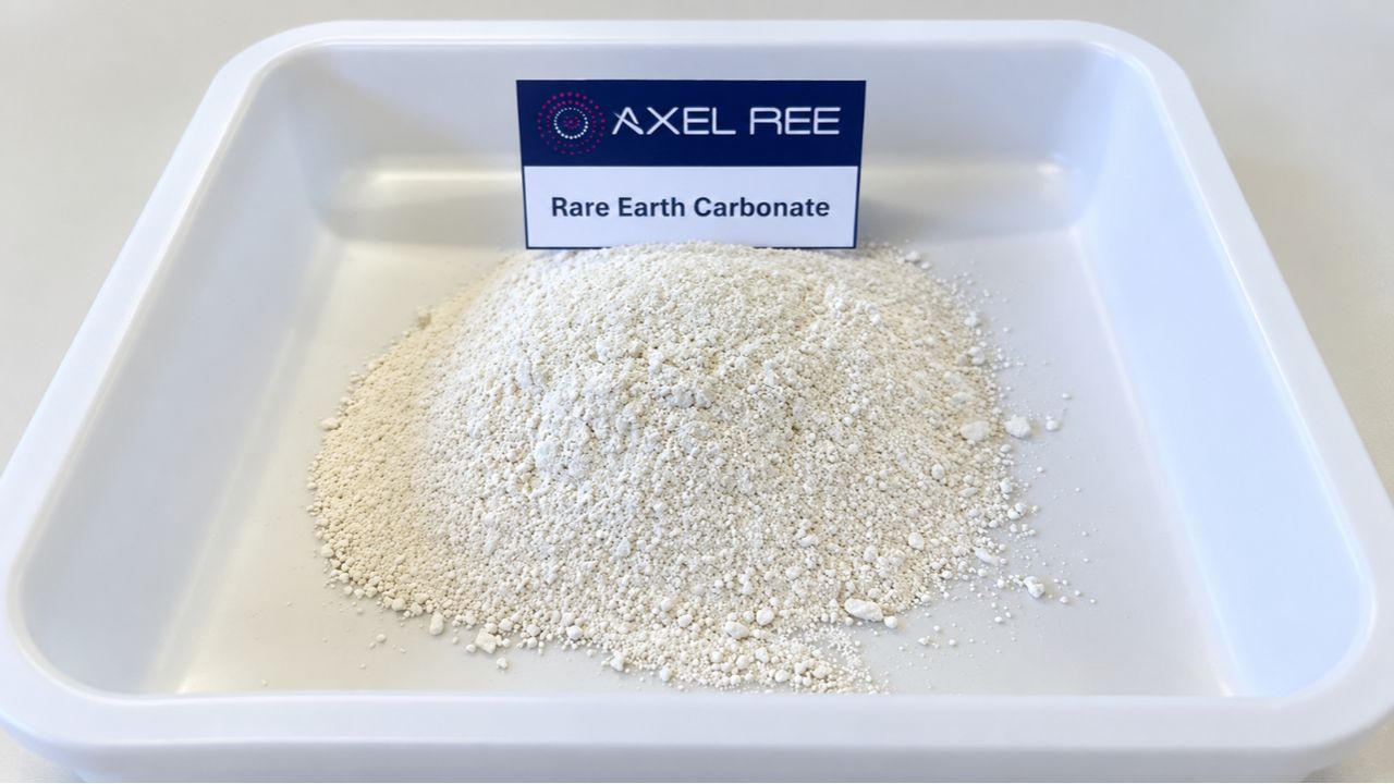 Axel REE produces high-grade rare earth carbonate from Woolrich ISR ...