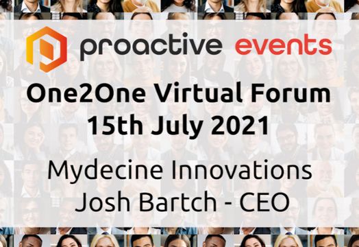 Mydecine Innovations Group&trade;️ (NEO: MYCO) (OTC:MYCOF) (FSE:0NFA) Proactive One2One Virtual Forum - 15th July 2021