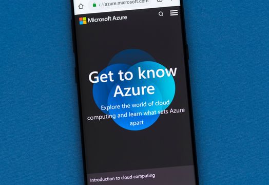 Microsoft Azure on a smartphone