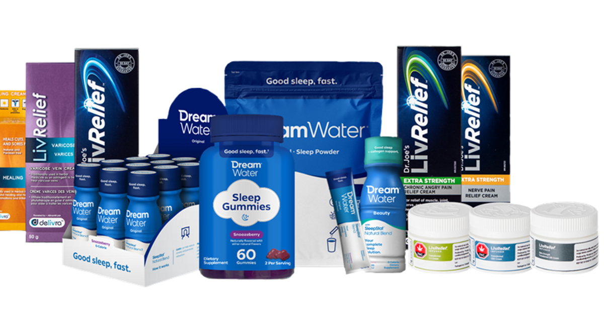 Delivra Health shares Q1 results of Dream Water and LivRelief brands TSXVDHB