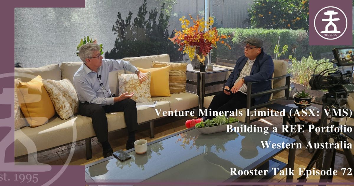 Rooster Talk: Venture Minerals Limited - building a rare earth portfolio in Western Australia - Vimarsana News
