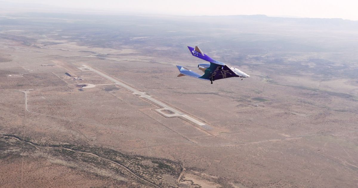 Virgin Galactic completes unpowered rocket test flight NYSESPCE