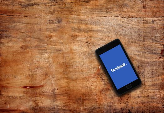 Facebook, logo, phone