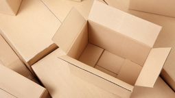 cardboard boxes