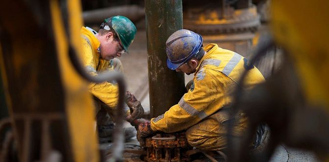 Oil workers
