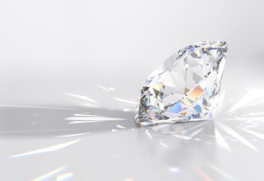 Adamas One - diamond, diamond side image, lab grown diamond