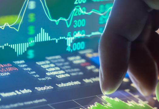 stocks and shares chart