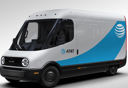 Rivian Automotive Inc - AT&T selects Rivian Au EVs for pilot program aimed at reducing carbon emissions