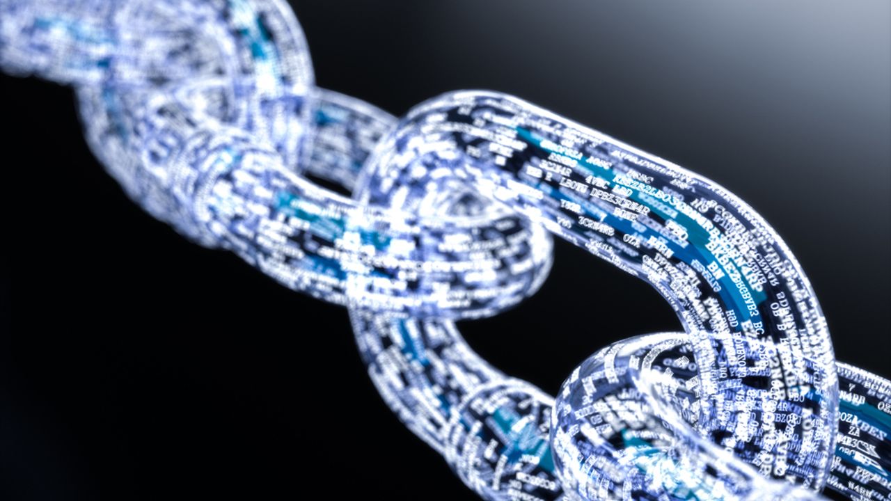 An illustration symbolizing blockchain