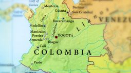 map of colombia